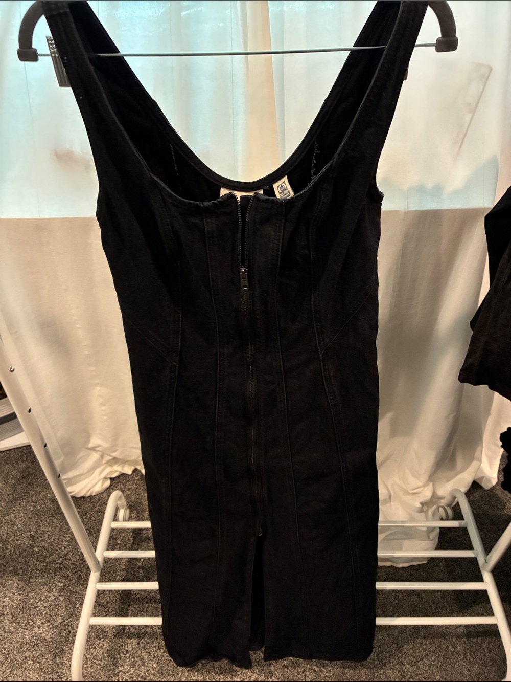 Universal Thread Black Sleeveless Zip-Front Jumpsuit